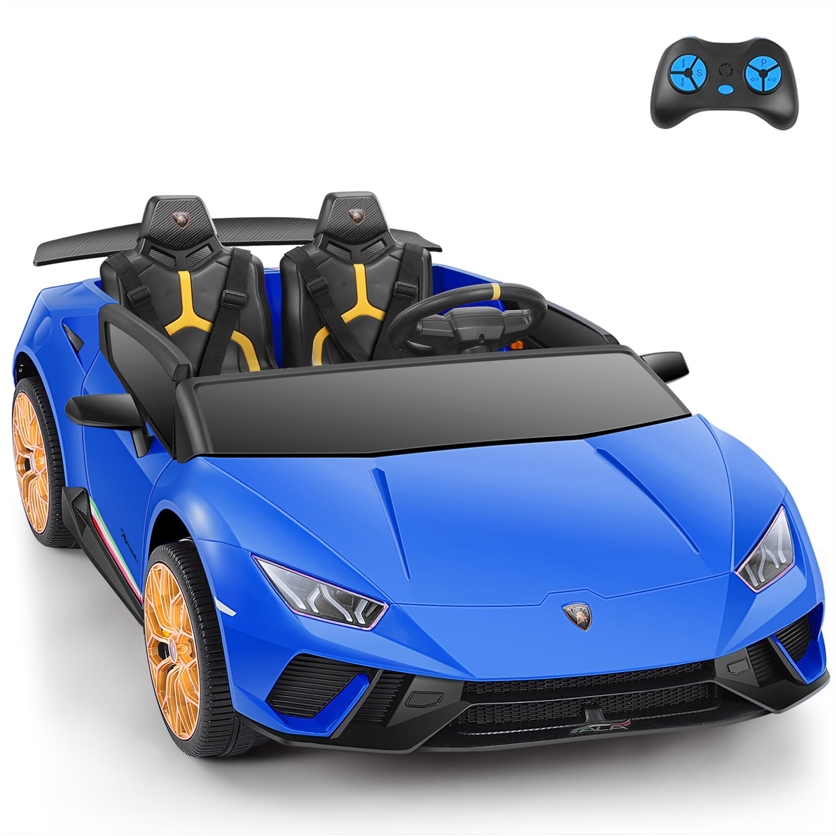 Ride on Car,2 Seater Powered Toddler Car,12V 10Ah Parent