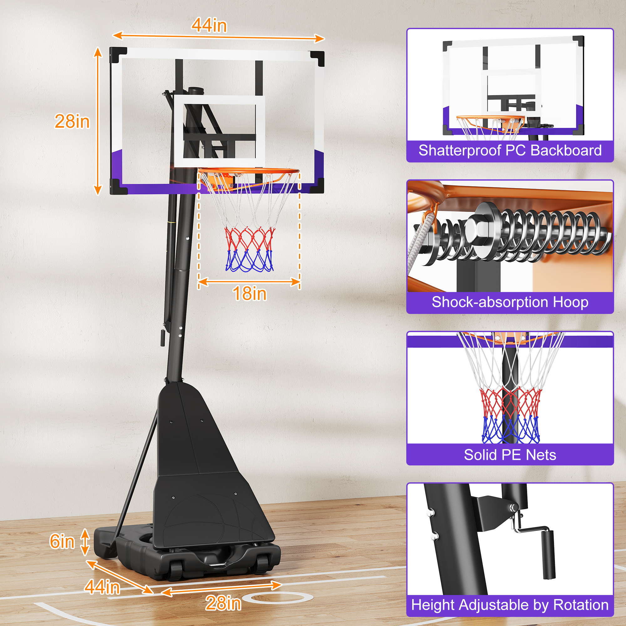 A7LQJ261-篮球架-篮球架手摇款24V1-成人手摇迭代款篮球架-B2-V1