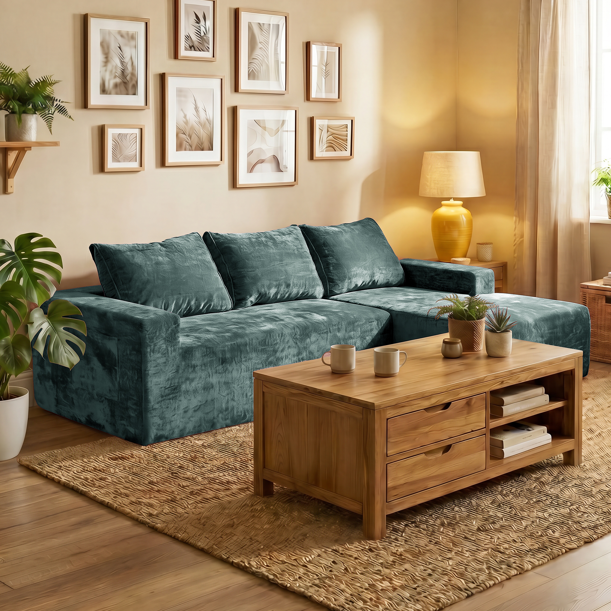 XXSF0AZL03BUSA7-沙发-小尺寸压缩-L形压缩沙发细条灯芯绒-A3-V1
